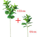 Dlight Decor 122cm Large Ficus Tree Branch with Tropical Rubber Leaves