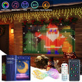 APP Controlled 16 Million Colors RGB LED Curtain Lights Holiday Party Decoration
