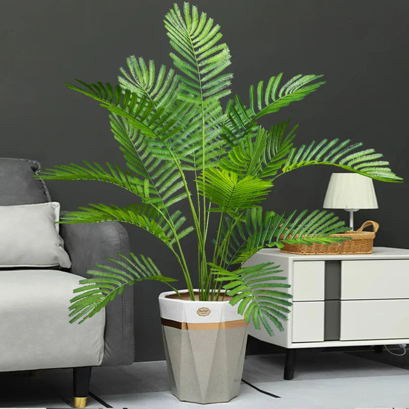 Dlight Decor 88cm Tropical Palm Fern Branch with Real Touch Leaves